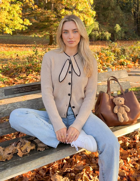 MEROKEETY Women's Long Sleeve Tie Front Fall Cardigan Sweater